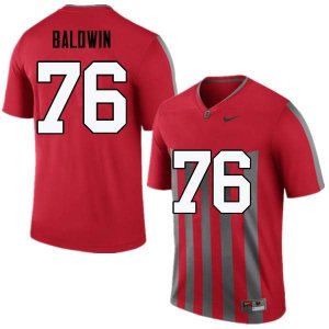 NCAA Ohio State Buckeyes Men's #76 Darryl Baldwin Throwback Nike Football College Jersey VGF6445RW